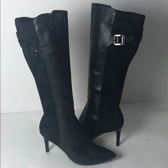 Calvin Klein Randin Boots Strech Fabric Boots New - Picture 2 of 8